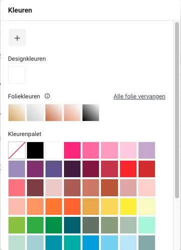Standaard editor kleuren