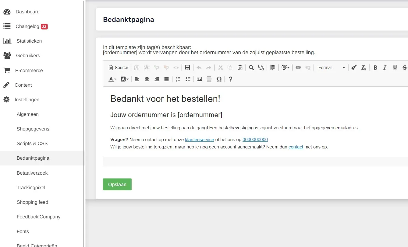 Bedanktpagina