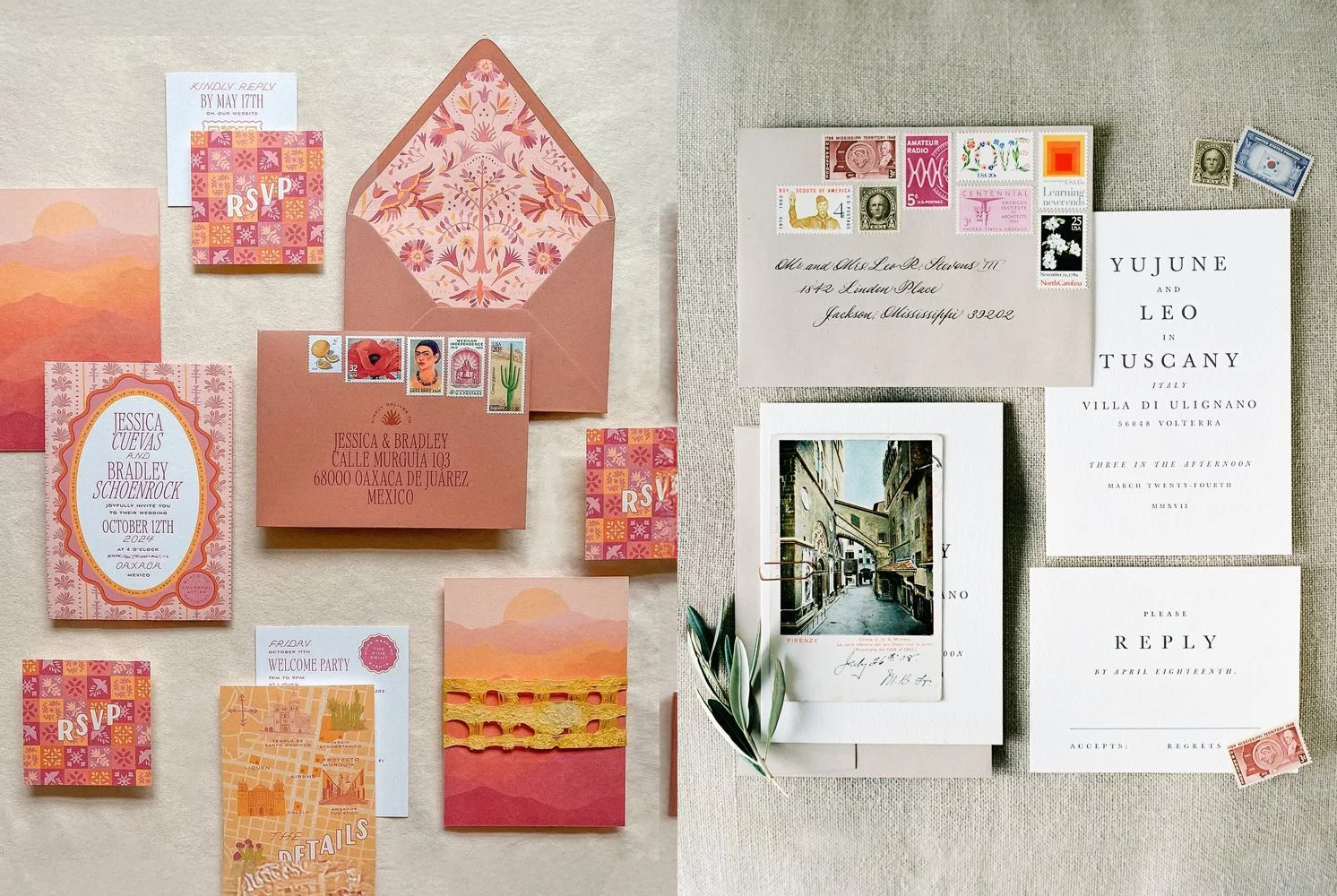 Decoratieve postzegels voorbeeld