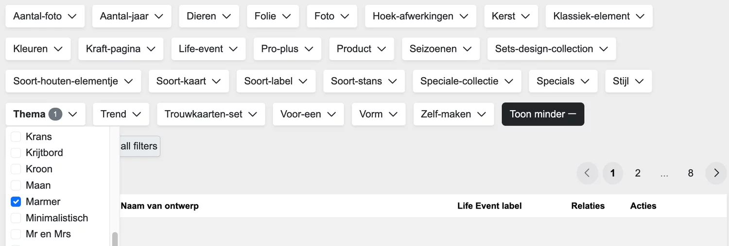 Kaart opslaan op de site