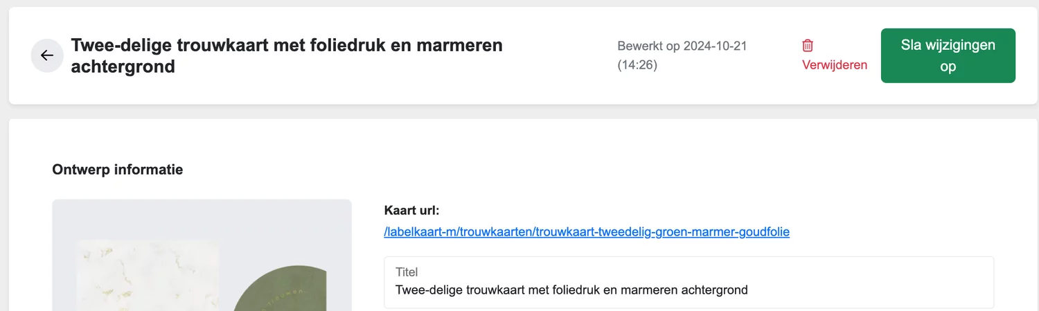 Tags aanpassen