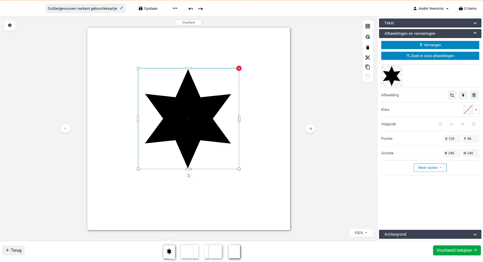 Kaart ontwerpen in de editor
