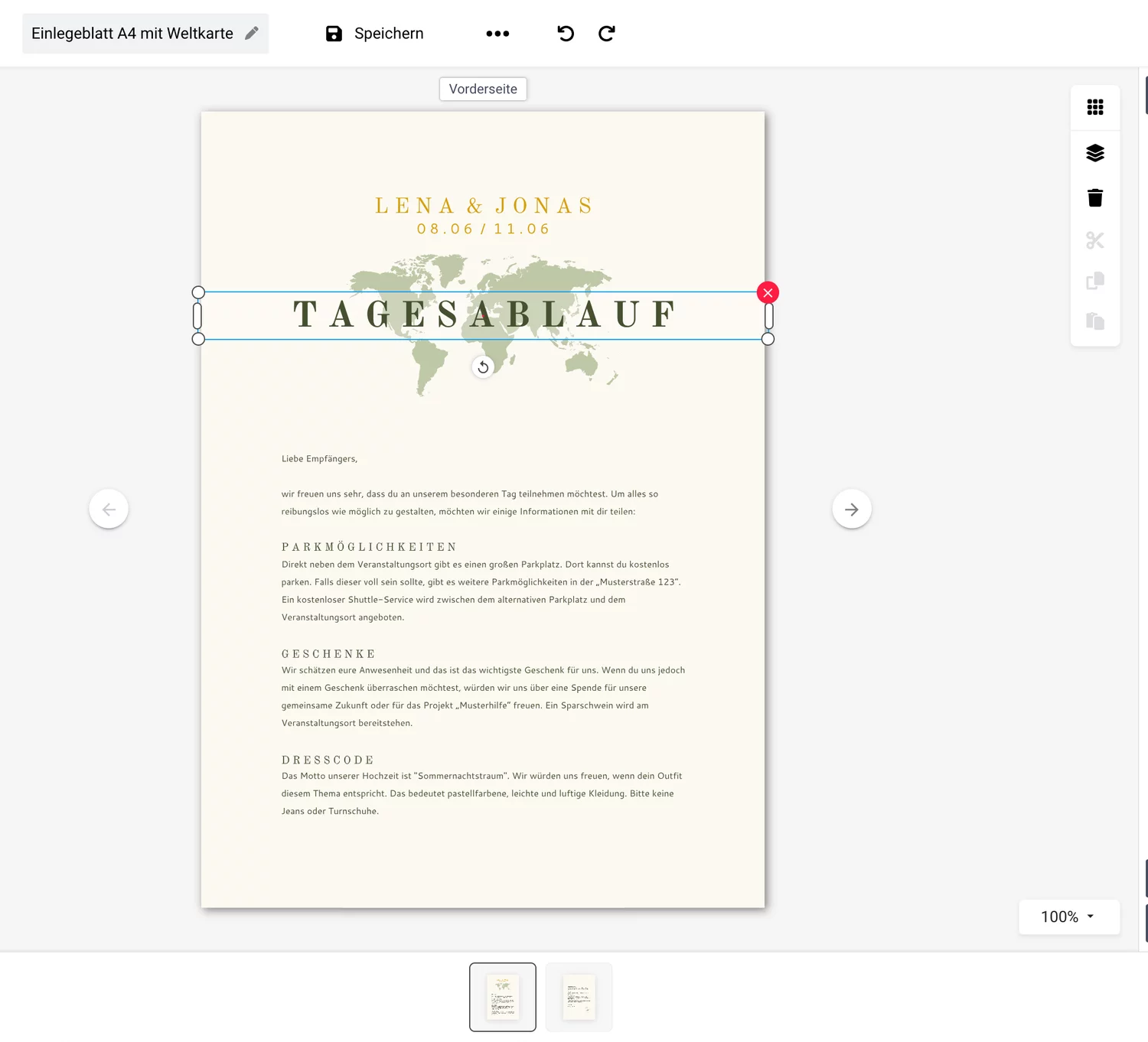 Voorbeeld Editor