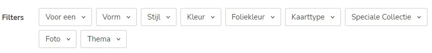Filters op pagina