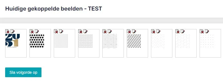Voorbeeld van huidige gekoppelde beelden