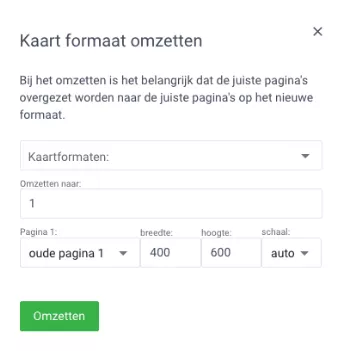 kaart naar poster omzetten