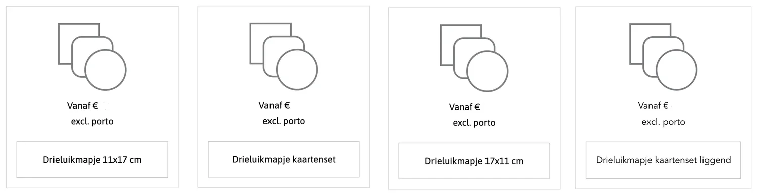Voorbeeld kaarttype drieluikmapje