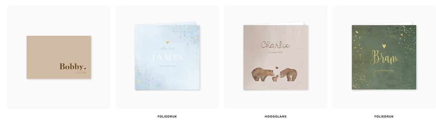 Voorbeeld collectiekaart in cross-sell