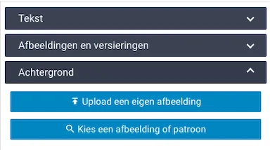 Kaart ontwerpen in de editor