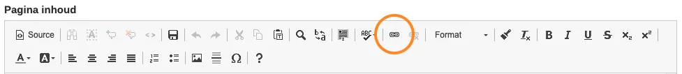 Pagina inhoud iconen