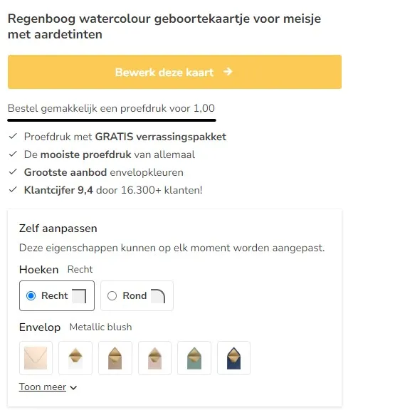 Promotie tekst bewerken in het CMS