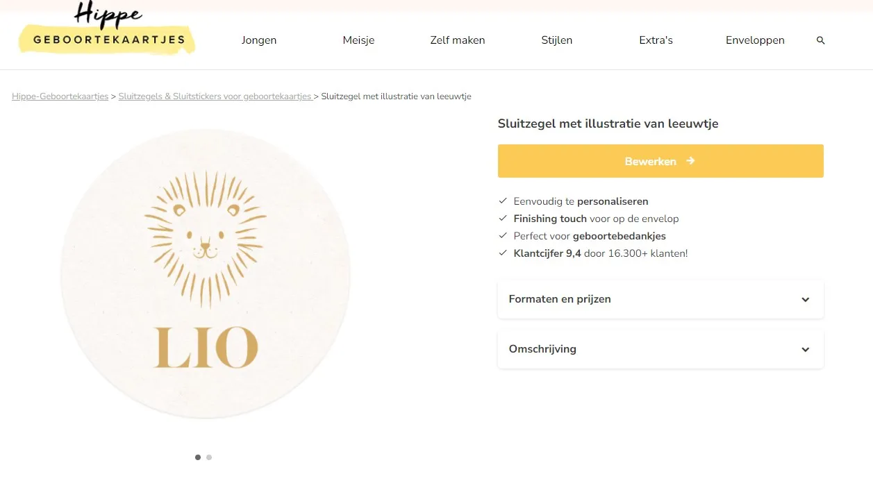 Productpagina