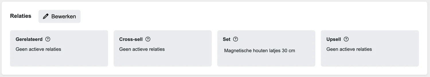 Relaties Sets