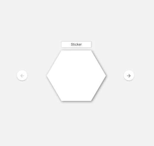 Ontwerp sticker in de editor