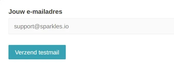 Testmail verzenden