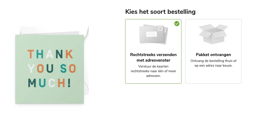 Verzending Customize