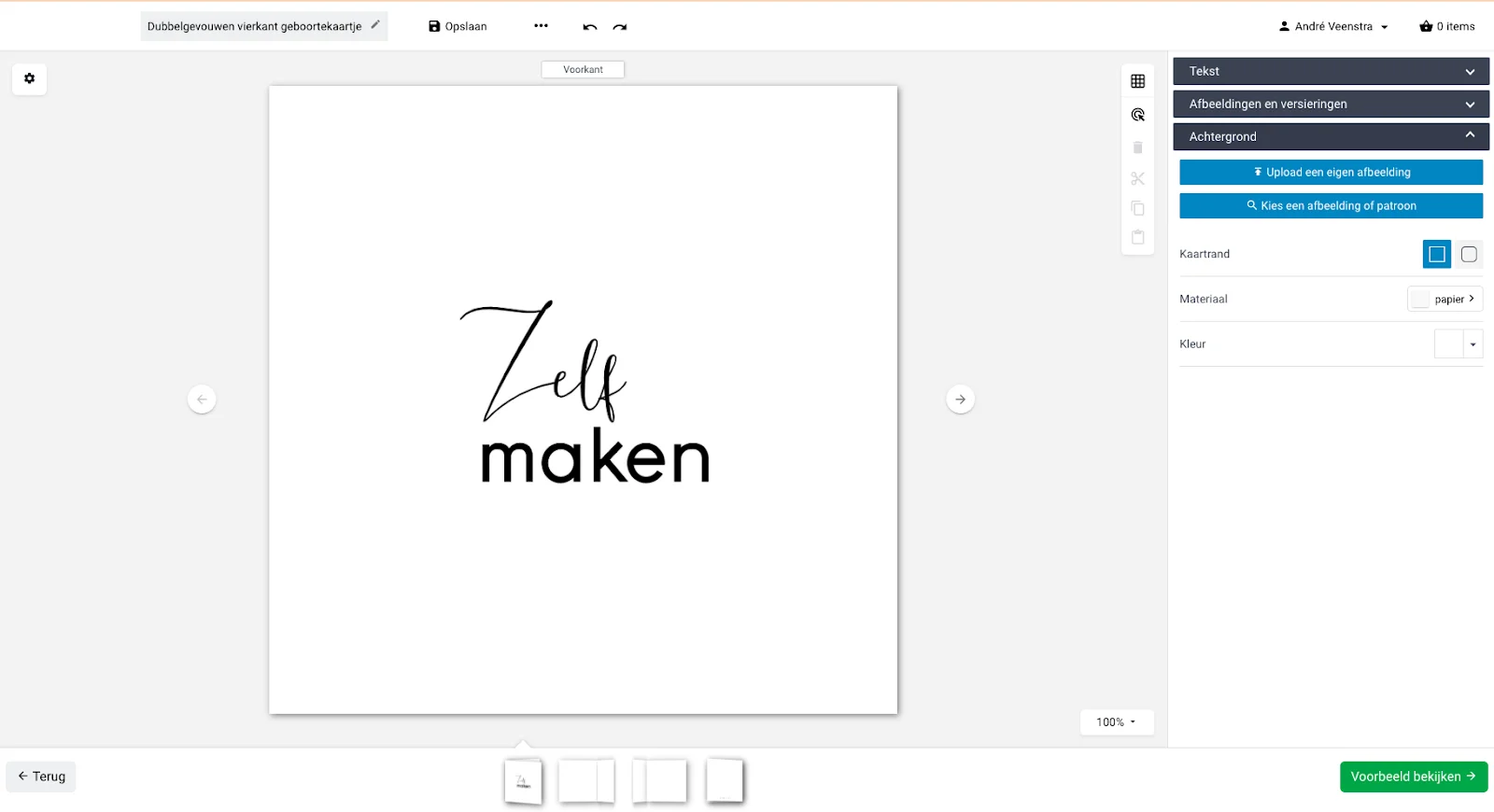 Kaart ontwerpen in de editor